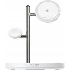 Anker B25M3321 MagGo 15W 3in1 MagSafe Töltő Állomás - Fehér (B25M3321) mobiltelefon kellék