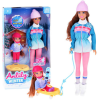  Anlily 30 cm-es baba és 12 cm-es baba szánon
