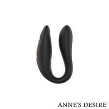 ANNE'S DESIRE Annes Desire - DUAL Pleasure, WATCHME vezérlős vibrátor (fekete) vibrátorok