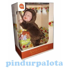  Anne Geddes puhatestű babafigura barna maci szettben 23cm baba