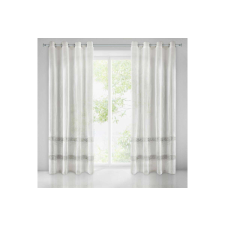  Anne hímzett fényáteresztő függöny Fehér/ezüst 140x270 cm lakástextília