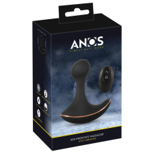 ANOS - akkus, rádiós, vízálló anál vibrátor (fekete) anál