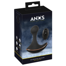 Anos - akkus, rádiós, vízálló anál vibrátor (fekete) anál