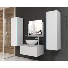 Anrallogin Venezia Alius A1 fürdőszobabútor szett + mosdókagyló + szifon (matt fehér) fürdőszoba bútor
