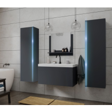 Anrallogin Venezia Dream II. fürdőszobabútor szett + mosdókagyló + szifon - 80 cm (antracit) fürdőszoba bútor