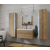 Anrallogin Venezia Dream II. fürdőszobabútor szett + mosdókagyló + szifon - 80 cm (arany tölgy)