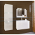 Anrallogin Venezia Ibiza I. fürdőszobabútor szett + mosdókagyló + szifon - 80 cm (fényes fehér)