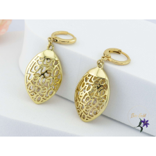  Anriett goldfilled csipkemintázatú csüngős fülbevaló-14K fülbevaló