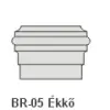Anro BR-05 Ékkő, pattintós középkonzol - natúr