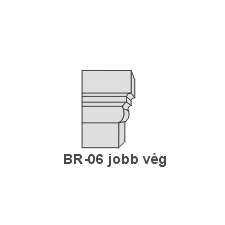 Anro BR-06 díszlécre - Jobb oldali véglezárás tapéta, díszléc és más dekoráció