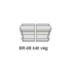 Anro BR-08 díszlécre - Két oldali véglezárás (beforgatás) tapéta, díszléc és más dekoráció
