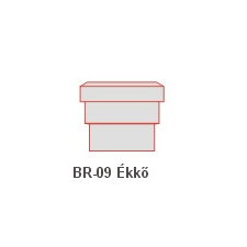 Anro BR-09 Ékkő, pattintós középkonzol - felületkezelt dekoráció