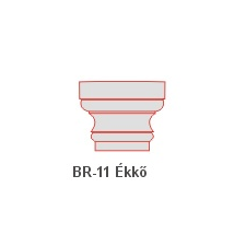 Anro BR-11 Ékkő, pattintós középkonzol - felületkezelt dekoráció