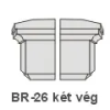 Anro BR-26 díszlécre - Két oldali véglezárás (beforgatás)
