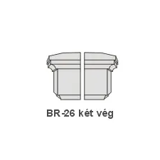 Anro BR-26 díszlécre - Két oldali véglezárás (beforgatás) tapéta, díszléc és más dekoráció