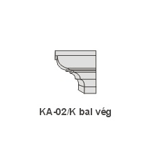 Anro KA-02/K díszlécre - Bal oldali véglezárás tapéta, díszléc és más dekoráció