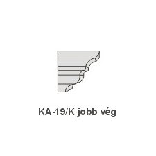 Anro KA-19/K díszlécre - Jobb oldali véglezárás tapéta, díszléc és más dekoráció