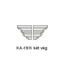 Anro KA-19/K díszlécre - Két oldali véglezárás (beforgatás) tapéta, díszléc és más dekoráció