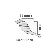 Anro KA-19/K Rejtett világítás - oldalfal tapéta, díszléc és más dekoráció