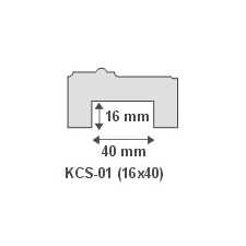 Anro Kábelcsatorna takaró díszléc KCS-01 (16x40 mm) dekoráció