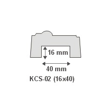 Anro Kábelcsatorna takaró díszléc KCS-02 (16x40 mm) dekoráció