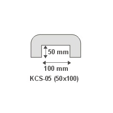Anro Kábelcsatorna takaró díszléc KCS-05 (50x100 mm) dekoráció