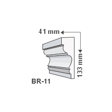 Anro Kültéri díszléc BR-11 - natúr tapéta, díszléc és más dekoráció
