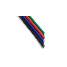 ANRO LED Színes vezeték RGB LED szalaghoz, 4 eres (fekete/kék/piros/zöld) villanyszerelés