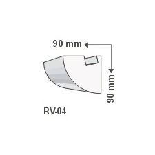 Anro RV-04 Rejtett világítás díszléc - oldalfal tapéta, díszléc és más dekoráció