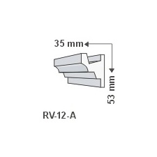 Anro RV-12/A Rejtett világítás kiegészítő léc tapéta, díszléc és más dekoráció