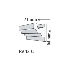 Anro RV-12/C Rejtett világítás kiegészítő léc tapéta, díszléc és más dekoráció