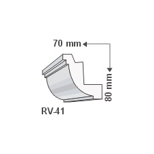 Anro RV-41 - Rejtett világítás díszléc - oldalfal tapéta, díszléc és más dekoráció