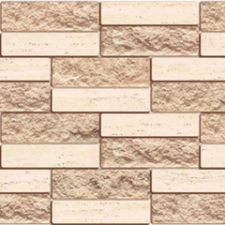 ANRO Wall Flexpanel PVC falburkoló lap - Bézs tégla (Beige brick facing) tapéta, díszléc és más dekoráció