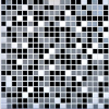 ANRO Wall Flexpanel PVC falburkoló lap - csempe (fekete mozaikcsempe) Mosaic black