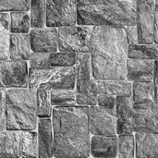 ANRO Wall Flexpanel PVC falburkoló lap - Natural grey stone tapéta, díszléc és más dekoráció