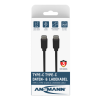 Ansmann 1700-0122 USB kábel 2 M USB C Fekete