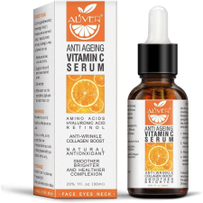 Anti-aging arcszérum C-vitaminnal, aminosavakkal, hialuronsavval és retinollal, ALIVER, 30 ml arcszérum