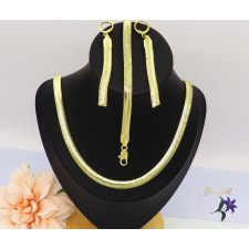  Antiallergén 3 db-os szett nyaklánc,fülbevaló karkötő-14K-CMJ ékszer szett