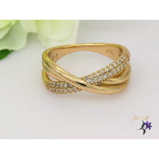  Antiallergén csavart gyűrű -18K gyűrű