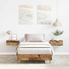 antik fa szerelt fa ágykeret matrac nélkül 90x190 cm ágy és ágykellék
