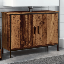  Antik fa színű mosdószekrény 80 x 30 x 60 cm fürdőszoba bútor