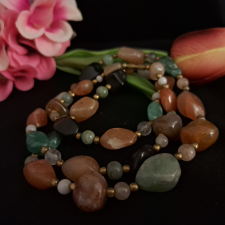  Antik Jáde gyöngysor nyaklánc