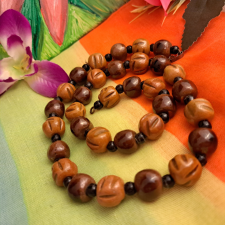  Antik kézzel készített kerámia gyöngysor nyaklánc