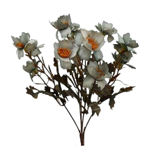  Antik szürke színű vegyes kicsi csokor, mérete: kb. 28 cm dekorációs kellék