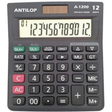 ANTILOP A-1200 asztali számológép döntött kijelzővel számológép