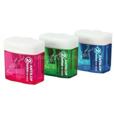 ANTILOP Hegyező 2 lyukú műanyag tartályos SH-5022 (ANTILOP_SH5022) hegyező