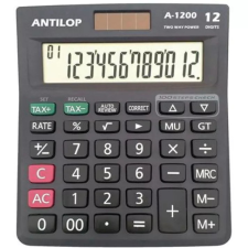 ANTILOP Számológép, ANTILOP A-1200, asztali, 12 számjegy számológép