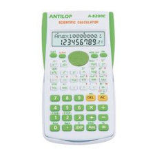 ANTILOP Számológép tudományos 240 funkciós zöld A-8200C (ANTILOP_A8200CGR) számológép