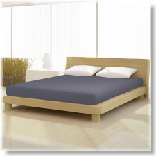 Antracit szürke 180x200cm-től 200x200cm-ig basic pamut jersey gumis lepedő lakástextília