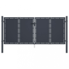  Antracitszürke acél kertkapu 300 x 125 cm